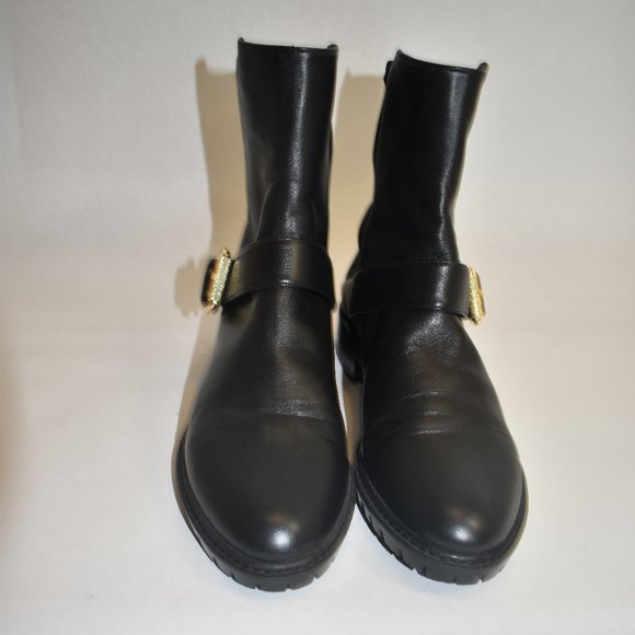 Stuart Weitzman City Buckle Bootie Black 5050 Size 7 - Picture 8 of 10